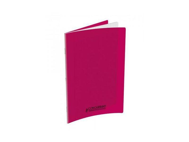 CONQUERANT Lot de 20 Cahier Classique PP piqué 24x32, 48p./24 feuilles 90g/m², Séyès, coloris rose - 3020120134819_0