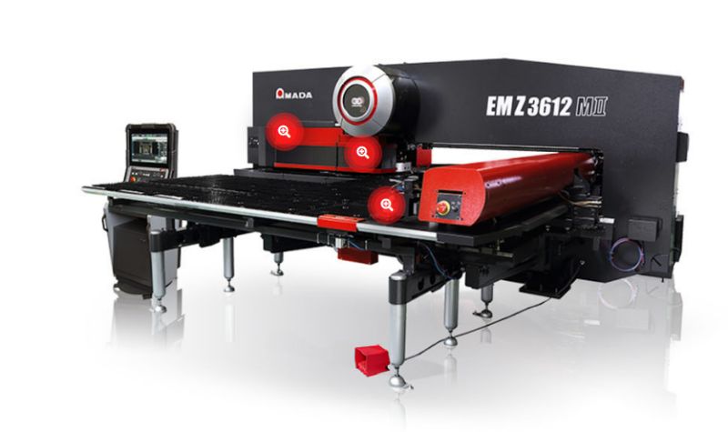 Em-mii - poinçonneuse Amada - servomoteur électrique 30 tonnes - tourelle d'outils et options avancées_0