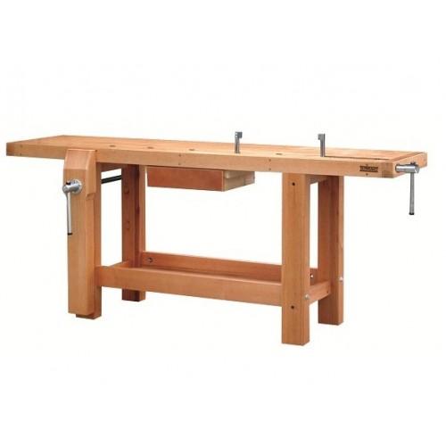 ETABLI BOIS - MENUISIER - PROFESSIONNEL - 2 M - 1 TIROIR - 2 PRESSES OUTIFRANCE