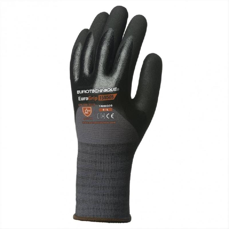 Gants multiusage (petits travaux) en nitrile eurogrip, taille 8_0