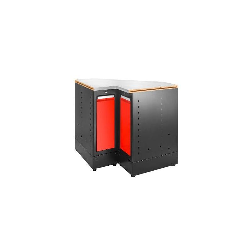 Jls3 cabinet d'angle simple avec plan de travail en acier inoxydable red - jetline - FACOM france | jls3-mbscsg_0