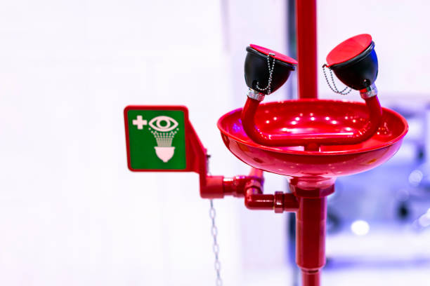 Laveur oculaire d'urgence - C2M Technology - pour premiers secours et rinçage rapide en cas de contact avec substances nocives_0