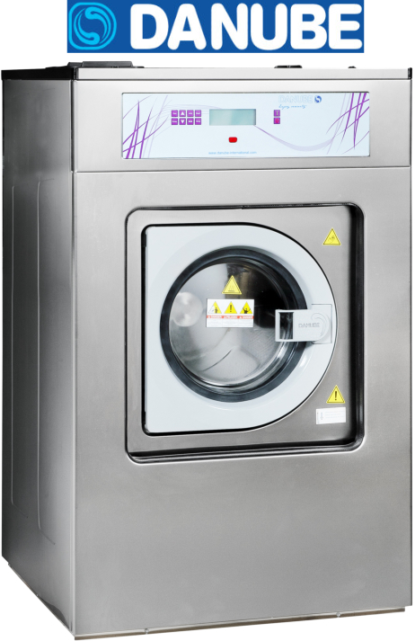 Laveuses essoreuses professionnelles suspendues Danube - Cuve et tambour inox, chargement frontal, super essorage, chauffage électrique ou vapeur_0