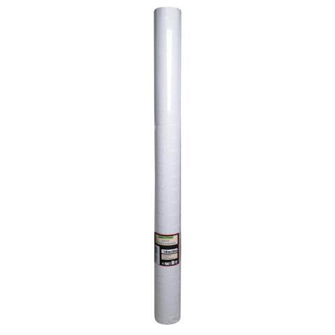LOT DE 4 - NAPPE EN ROULEAU PAPIER DAMASSÉ - 50X1,18M - BLANC