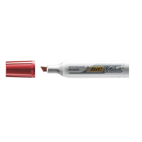 MARQUEUR EFFAÇABLE BIC VELLEDA 1781 POINTE BISEAUTÉE DE 3 À 6 MM ROUGE