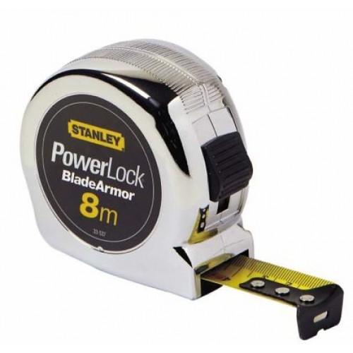 MÈTRE RUBAN - BOITIER ABS RENFORCÉ - POWERLOCK BLADE ARMOR - 8 M STANLEY