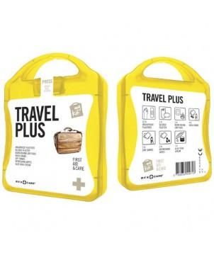 MYKIT VOYAGE PLUS - JAUNE - KITS DE PREMIERS SECOURS PUBLICITAIRES