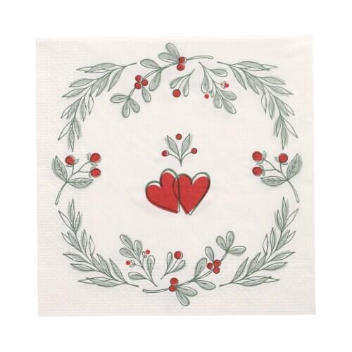 Papstar Serviettes 300, 3 plis pliage 1/4 33 cm x 33 cm 