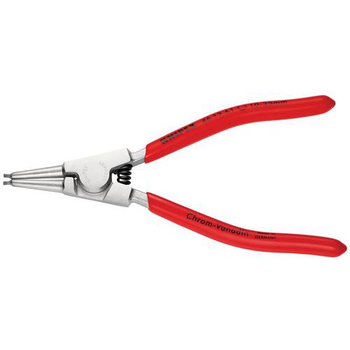 PINCE POUR CIRCLIPS EXTÉRIEURS DE 10 À 25MM - 140MM - PVC - CHROMÉE - KNIPEX