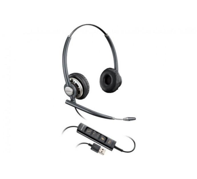 Plantronics EncorePro HW725 - Casque filaire USB stéréo avec microphone antibruit et perche flexible_0