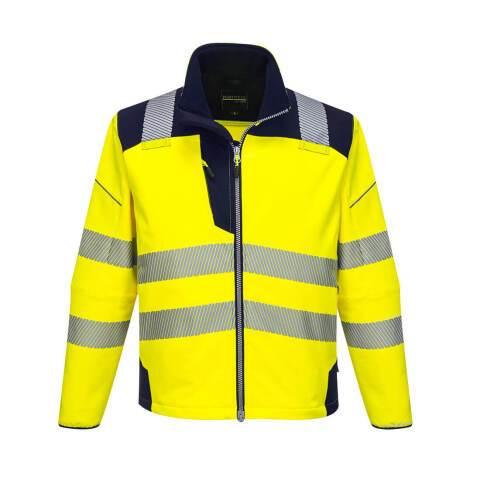 PORTWEST T402 SOFTSHELL HAUTE-VISIBILITÉ PW3 JAUNE/MARINE - TAILLE XXXL