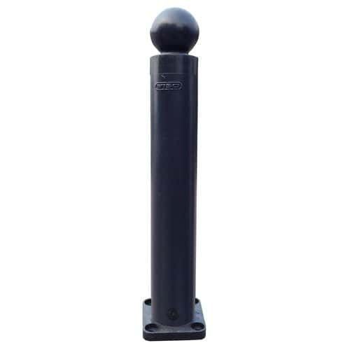 POTEAU MÉMOIRE DE FORME NOIR À PLATINE Ø100MM - 800MM - VISO