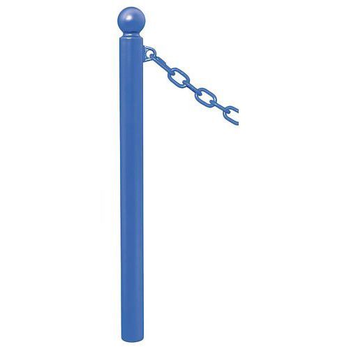 POTELET PROVINCE Ø76 MM CHAINES 1 ANNEAU BOULE BLEU 5010 - PROCITY