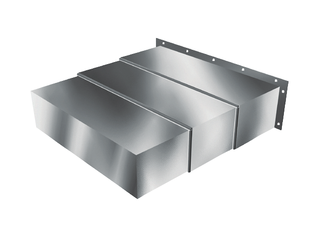 Protecteur télescopique en acier économique - TYPE AA (PLATTE), fréquemment utilisé pour machines CNC et industrielles_0