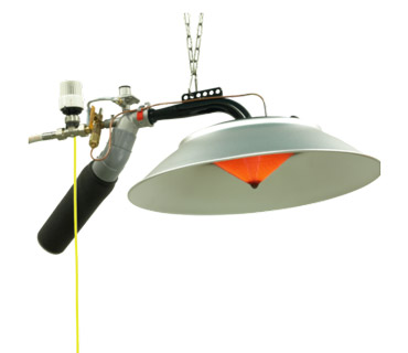 Radiant de chauffage - kit complet au gaz propane_0