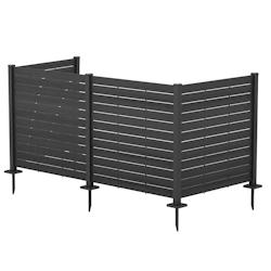 RATTATAN Panneau brise-vue de jardin à lames en polyéthylène, résistant et facile à installer, pour protéger et décorer les espaces extérieurs_0