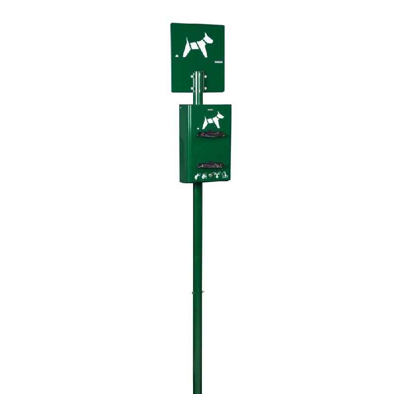 ROSSIGNOL BORNE SUR POTEAU HYGECA - 2 ROULEAUX  - VERT MOUSSE