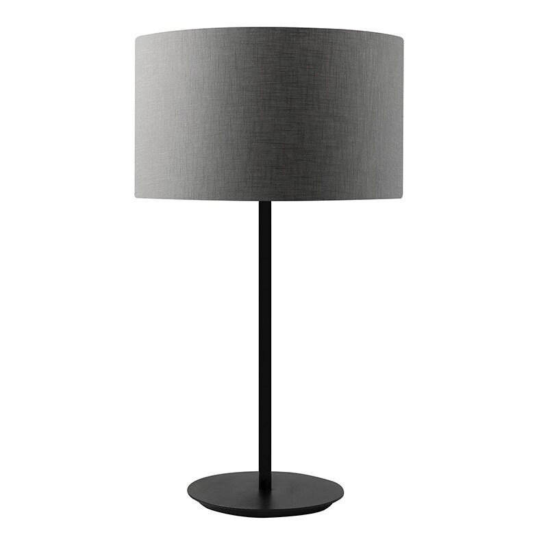 ROSSINI ILLUMINAZIONE Lampe De Table Vivien Noire Avec Abat-Jour Cylindrique Anthracite - Raccordement E27 Ip20 75W - Éclairage Intérieur Groupe Ros_0