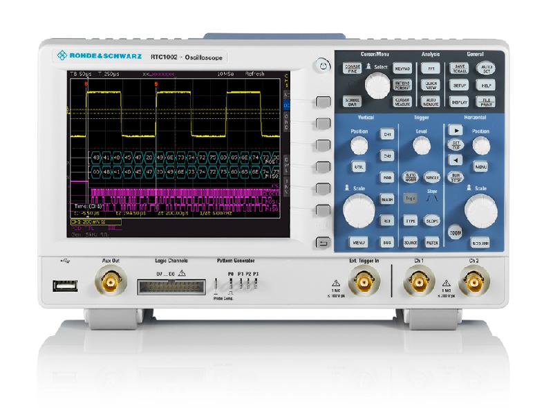 RTC1K-COM2 | Oscilloscope numérique 2 voies 300 MHz RTC1002 Toutes Options RTC-B1+B223 et pack PK1_0