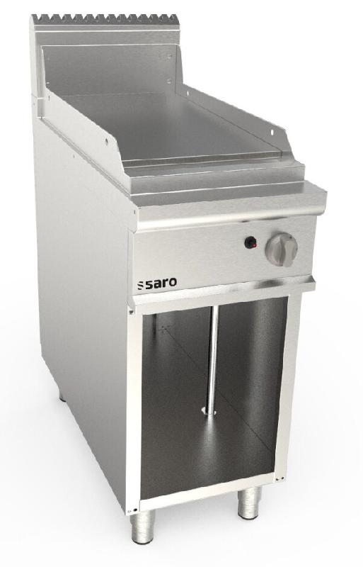 Plaque cuisson gaz - Inox - Lisse - 15mm - 6.9kW - Saro - 4017337063062_0