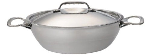Sautoir bombé avec couvercle inox/aluminium 28 cm - Affinity de Buyer_0