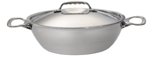 Sautoir bombe avec couvercle inox/aluminium 28 cm - affinity de buyer_0