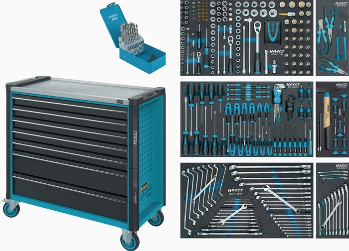 Servante atelier 179NXXL-7/340 l.959xP518xH1020 mm 600 kg 7 tiroirs 340 pièces tôle acier HAZET_0