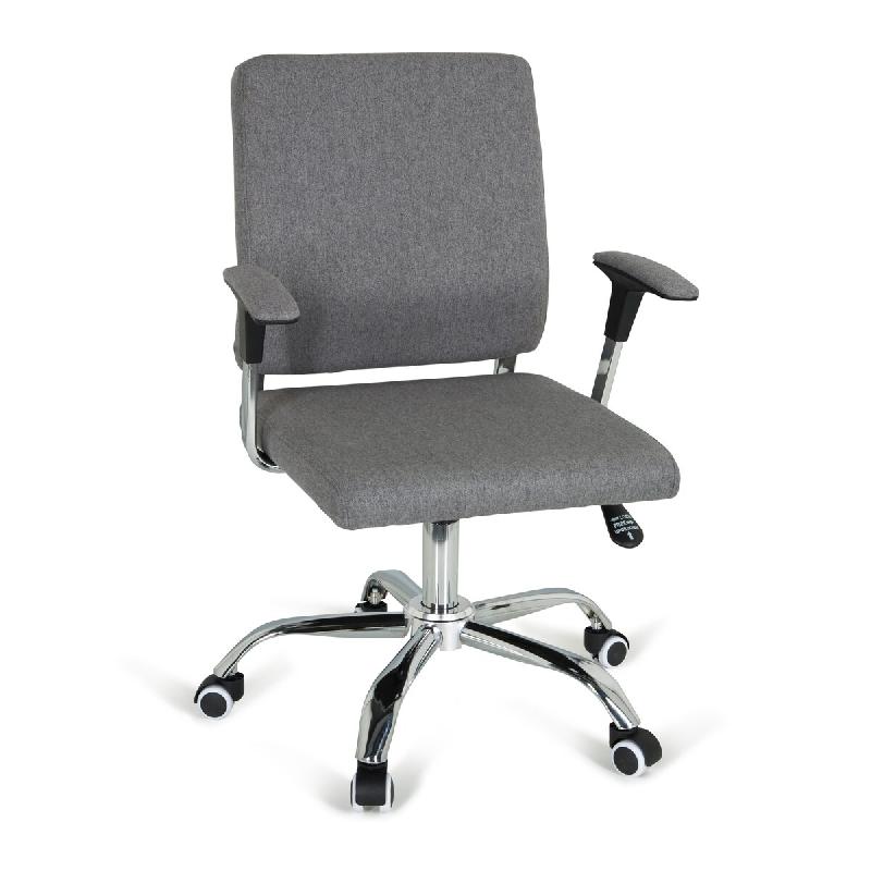 Siège de bureau / chaise pivotante CHARLES I Tissu gris foncé hjh OFFICE - gris polyester 719902_0