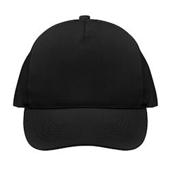 Sol's - Casquette 5 panneaux SEOUL Noir Taille Unique - Taille unique noir 8719941055933_0