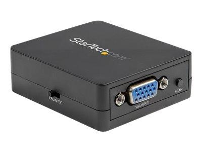 STARTECH.COM 1080P VGA TO RCA AND S-VIDEO CONVERTER - USB POWERED - ADAPTATEUR VIDÉO - VGA / S-VIDEO / VIDÉO COMPOSITE
