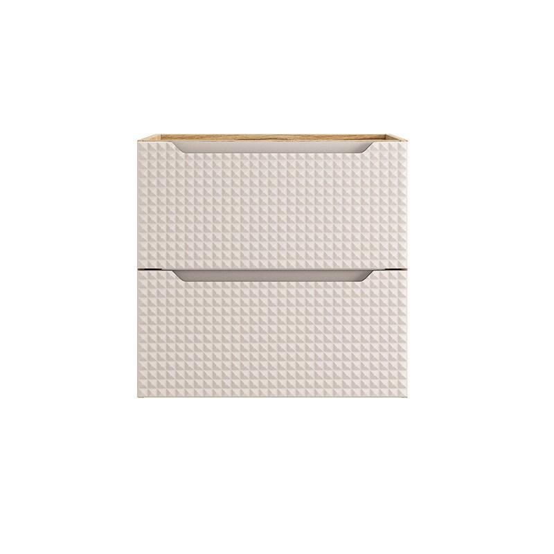 STELLAMEUBLES Meuble sous vasque 60 à 90cm LUXOR BEIGE salle de bain 2 tiroirs - 60 - 3667335114580_0