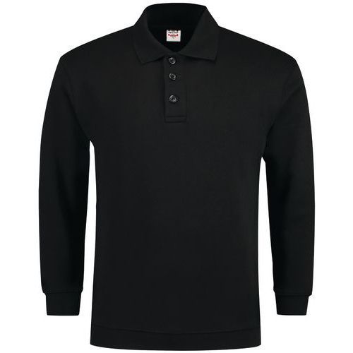 SWEAT COL POLO AVEC BORD 301005 BLACK XL - TRICORP CASUAL