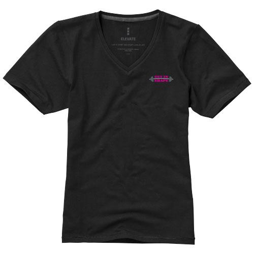 T-shirt bio manches courtes pour femme Kawartha - col V - 95% coton biologique - 200 g/m²_0