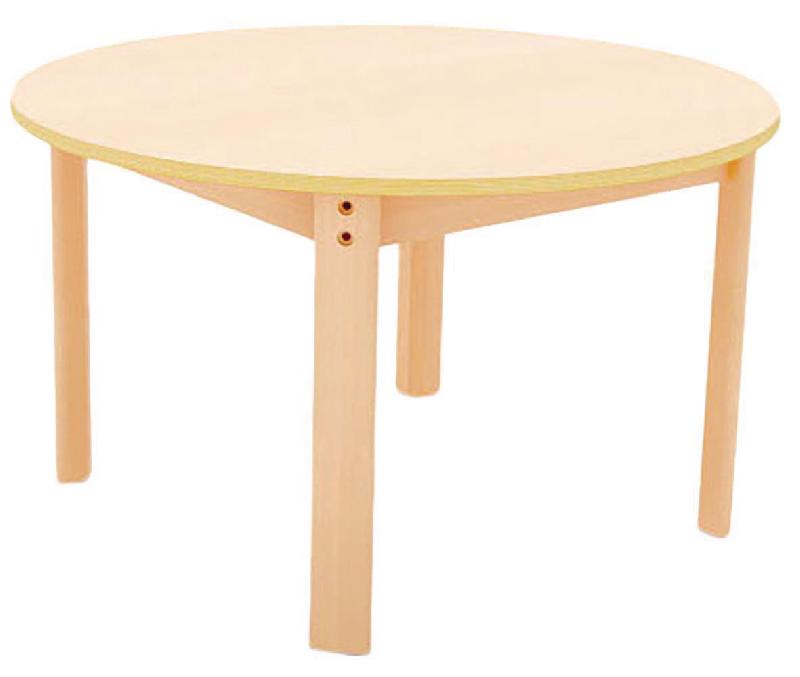 TABLE ERGO RONDE T2 - HÊTRE/HÊTRE - MANUTAN COLLECTIVITÉS