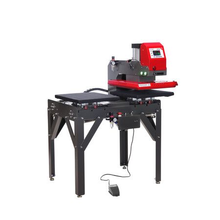 Tpd7 Premium - Presse à chaud textile double plateau 40cm x 50cm - Secabo avec lasers de positionnement intégrés_0