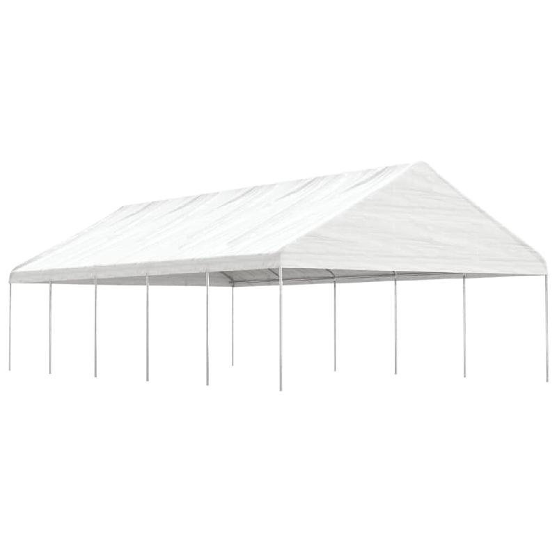 VidaXL Belvédère avec toit blanc 11,15x5,88x3,75 m polyéthylène Modèle AbriNordique 01 - blanc 3155521_0