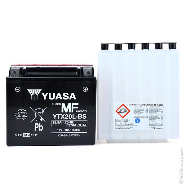 BATTERIE MOTO YUASA YTX20L-BS 12V 18AH_0