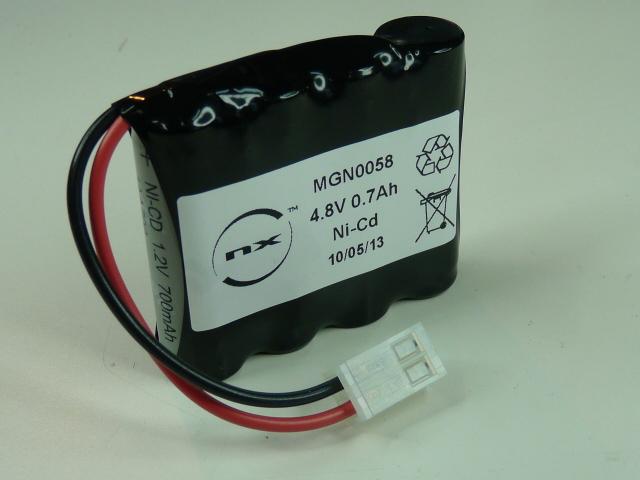 BATTERIE NICD 4X AA NX 4S1P ST1 4.8V 700MAH MOLEX_0