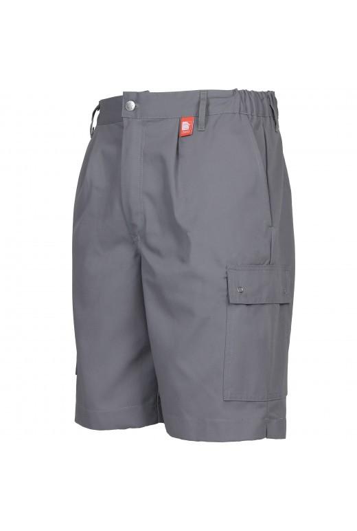 Bermuda coton polyester réf. 1903 - multipoches x5 - 65% coton, 35% polyester - marine ou gris acier_0