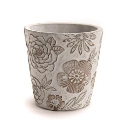Cache pot Fleurs petit modèle -  Multicolore Rond Pierre Amadeus 13x13 cm - multicolore pierre 3520071864709_0
