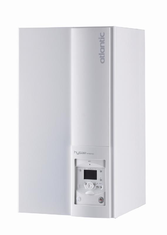 Chaudière murale gaz naturel Hysae Hybride 6012/28 - système thermodynamique (PAC) - ECS intégré, micro accumulation, dosseret et ventouse horizontale_0