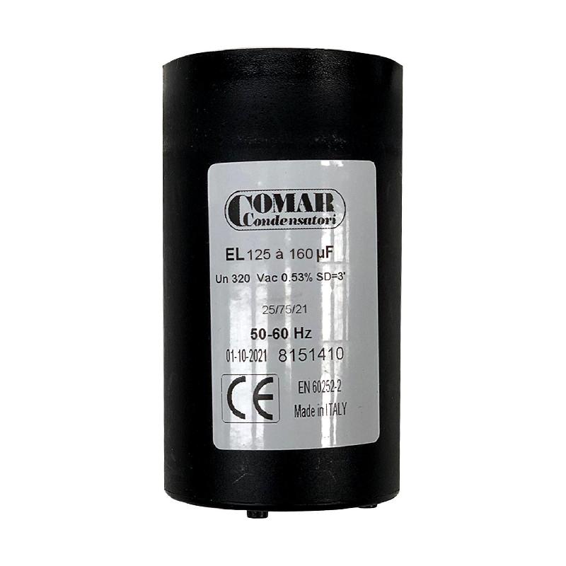Condensateur de démarrage 125uF à 160uF - 250V - Cosses FASTON - Moteur monophasé_0