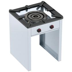 EURAST - Fourneau à paella à gaz 1 grille - 700x700x900 mm - 27 Kw - 49301G13 - inox 49301G13_0