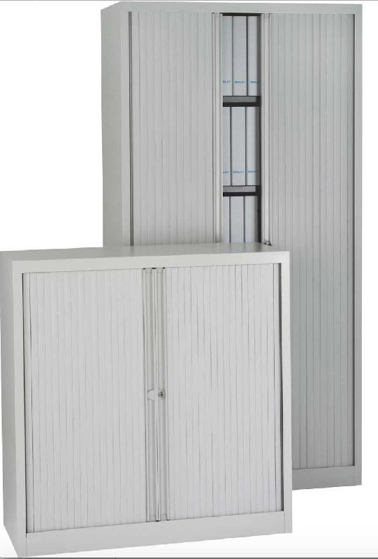 EURO / ARMOIRE À RIDEAUX HAUTE H198 X L100 CM GRIS CLAIR_0