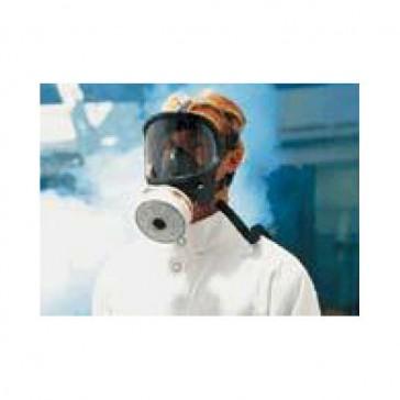 Masque complet panoramasque en EPDM noir avec oculaire PMMA - Bride 5 branches - Honeywell Safety Products France_0