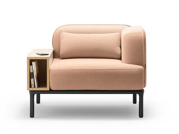 Fauteuil Rhune avec tablette en bois et soutien du dos_0