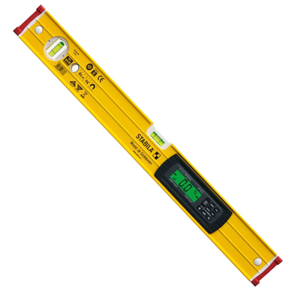 NIVEAU À BULLE ÉLECTRONIQUE STABILA TECH 196 M ELECTRONIC 2 FIOLES IP 65 61 CM