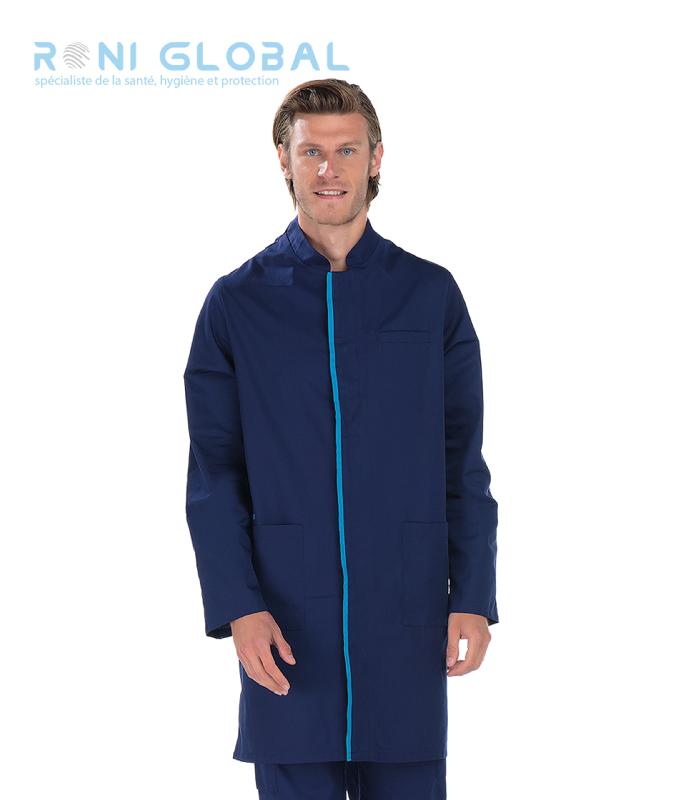 Blouse de travail homme manches longues en coton et polyester - 5 poches - Oscar Remi Confection - Ref : R-2863_0