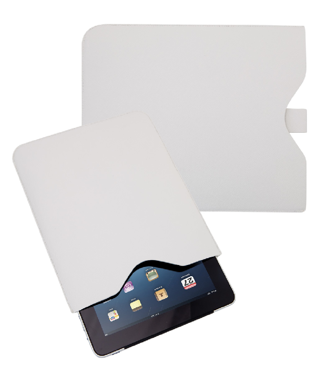 Pochette pour iPad en PU - Couleur blanche - 70g_0
