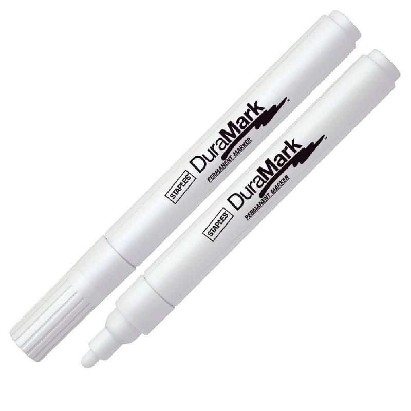 STAPLES MARQUEUR PEINTURE STAPLES PAINT MARKER - POINTE OGIVE - BLANC (PRIX À L'UNITÉ)